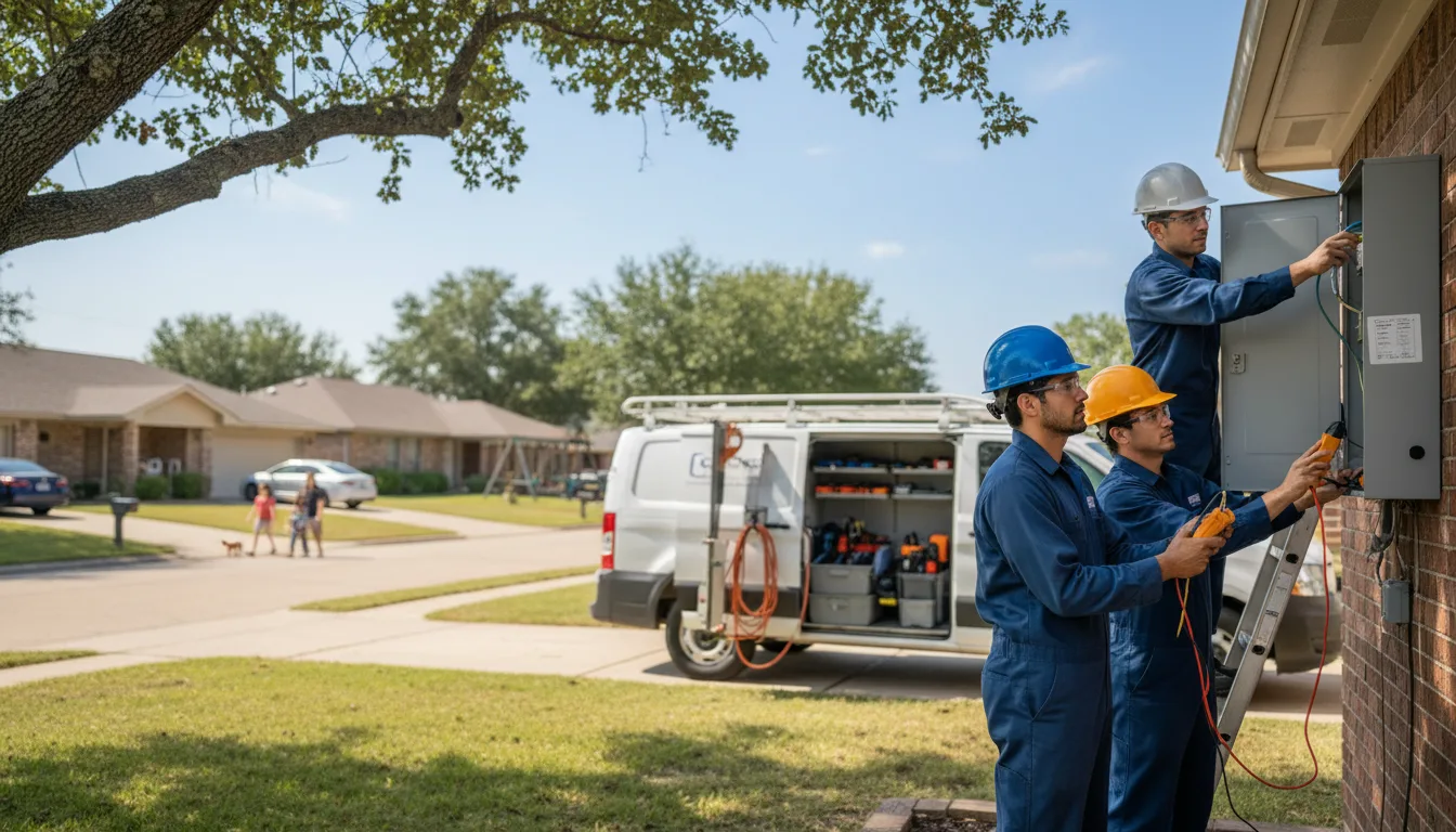 Certified electrician providing emergency electrical services in Glasston, ND